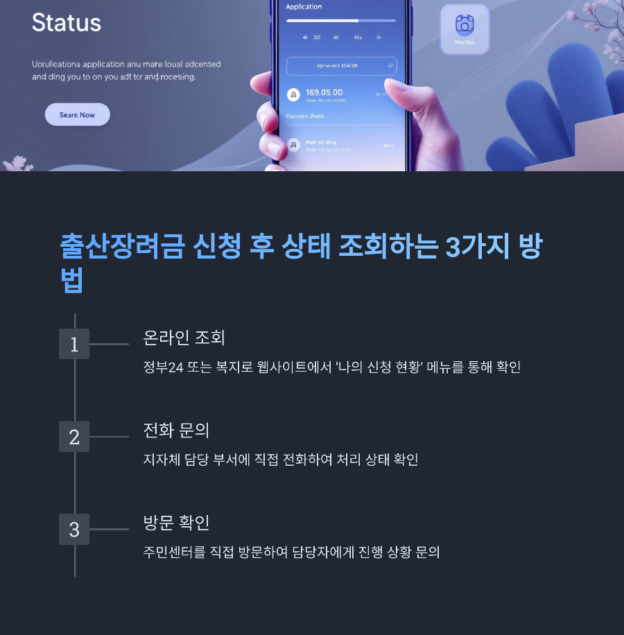 출산장려금 신청 후 상태 조회하는 3가지 방법