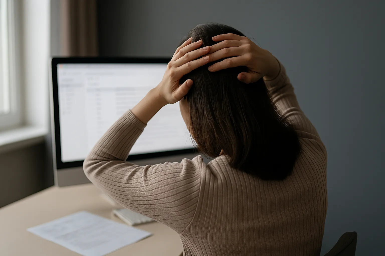 감면 신청 거절 후 실망