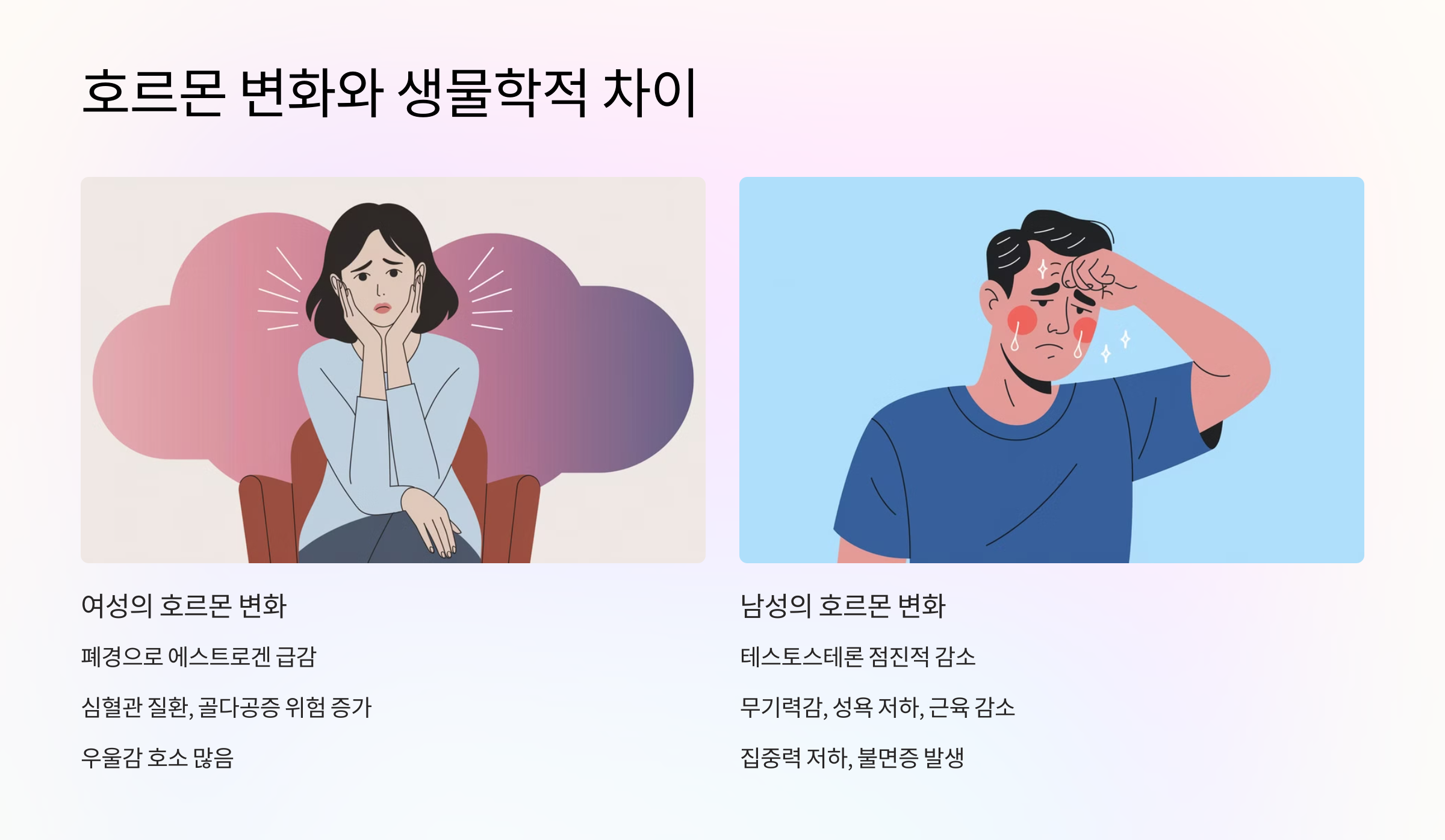 🧬 호르몬 변화와 생물학적 차이