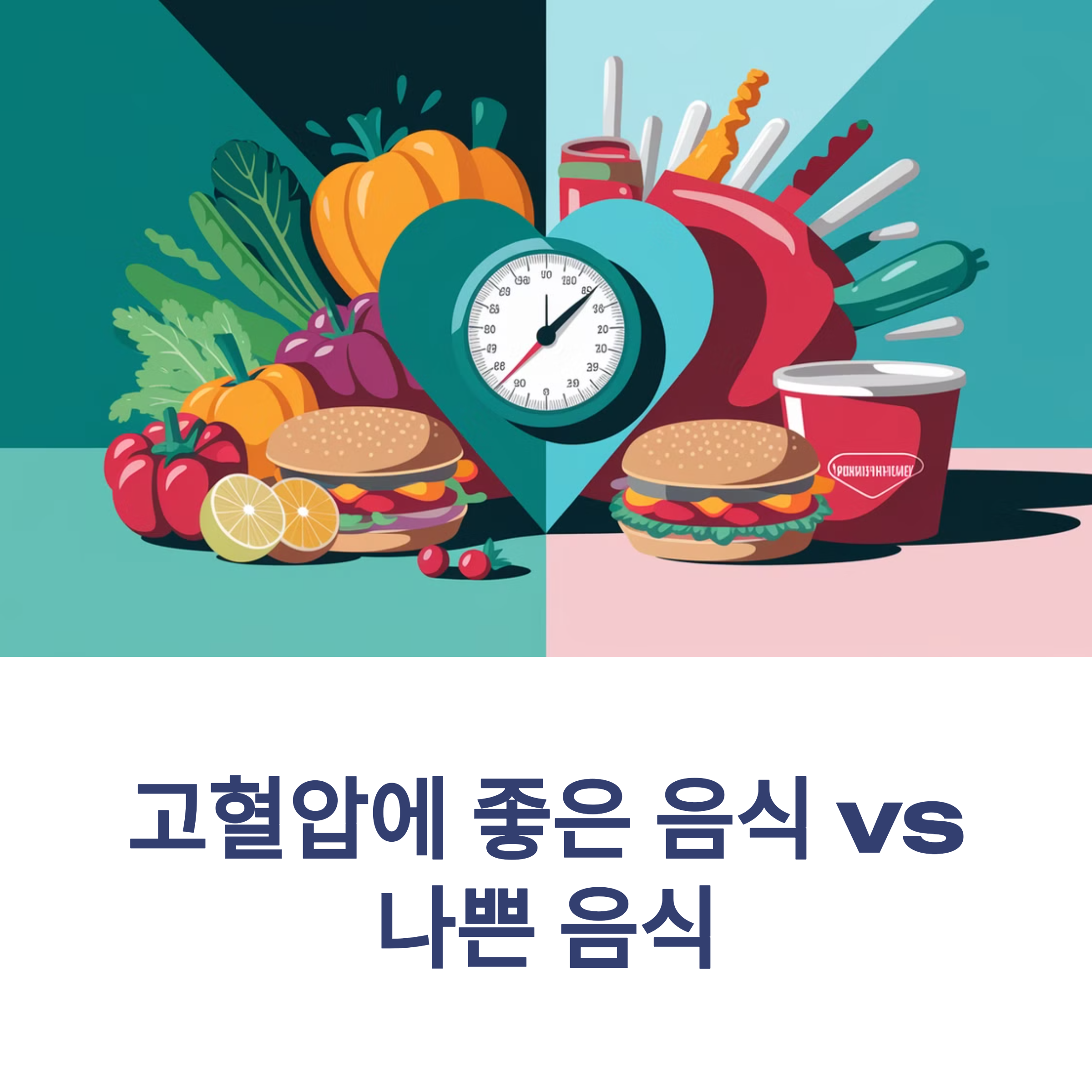 고혈압에 좋은 음식 vs 나쁜 음식