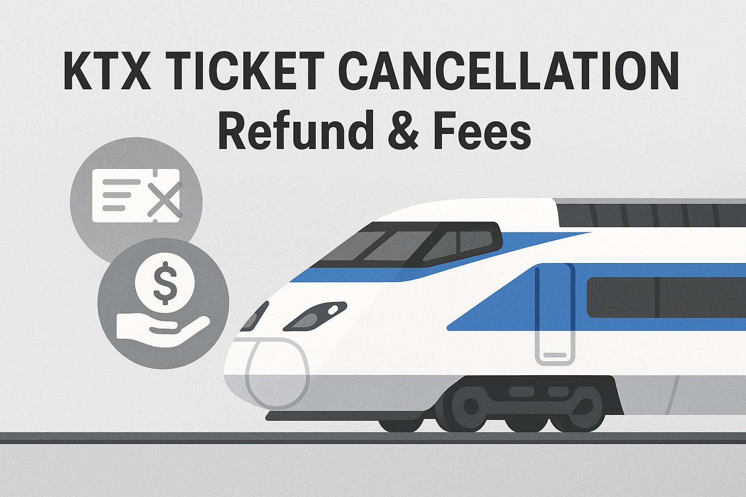 KTX 승차권 취소 완전정복! 환불부터 수수료까지, 꿀정보 총정리