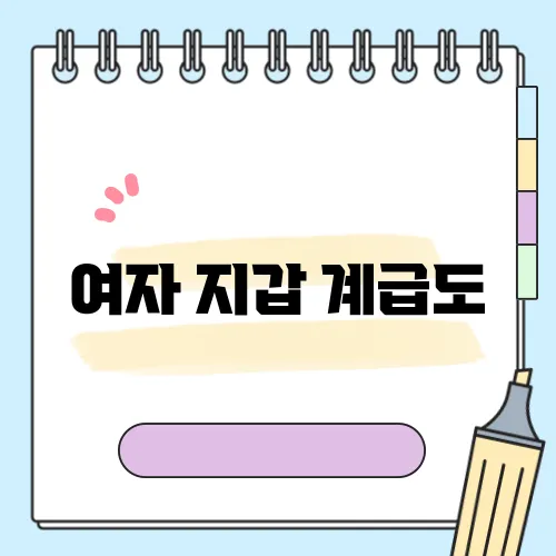 여자 지갑 계급도