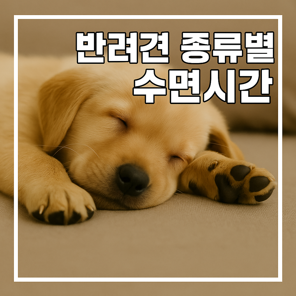 Sleep time by dog breed