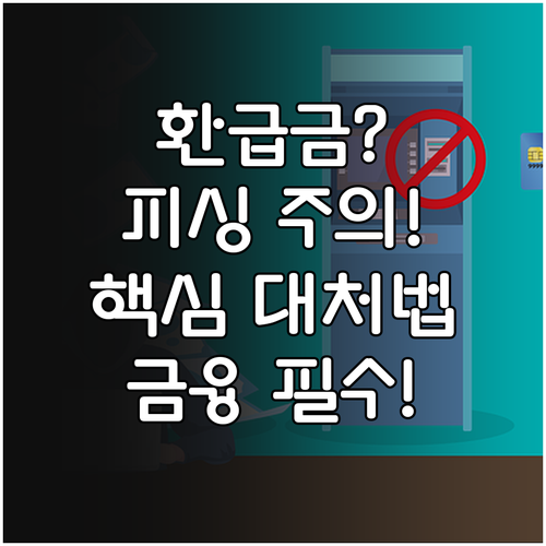 환급금 조회 문자 피싱 대처 요령과 ..
