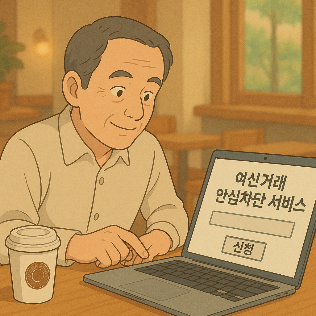 여신거래안심차단서비스 해제방법