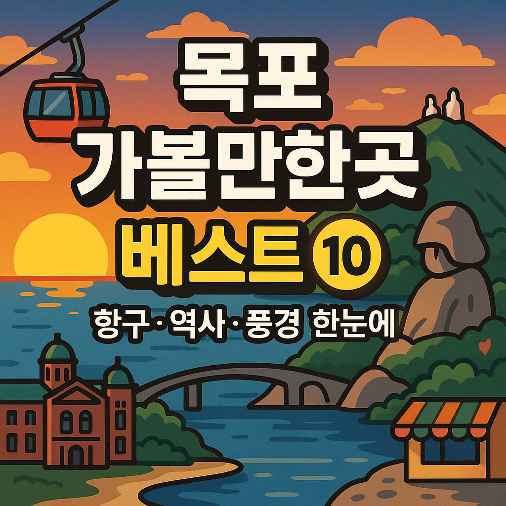 목포 가볼만한곳 베스트10