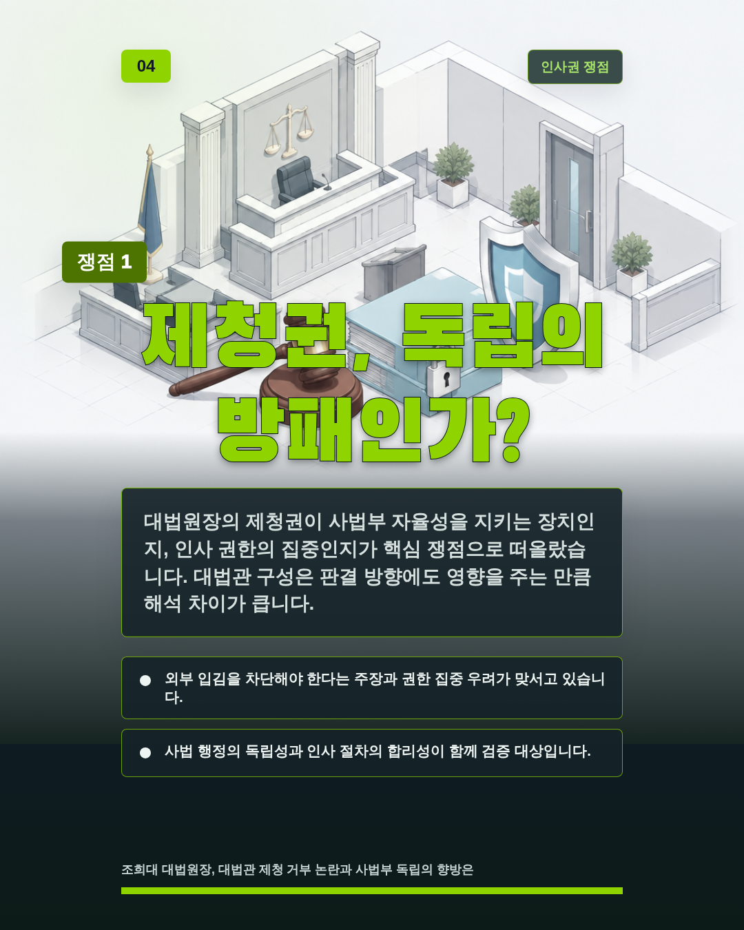 제청권, 독립의 방패인가?