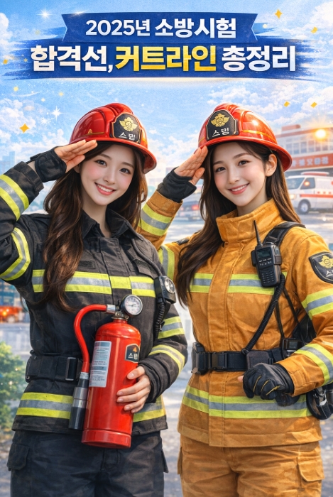 2025년 소방시험 합격선 커트라인! 총정리!