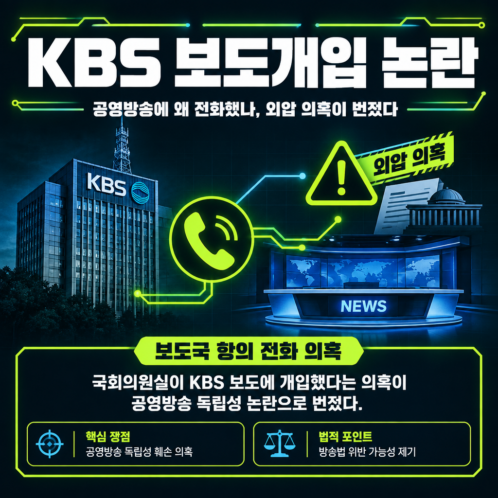 KBS 보도개입 논란