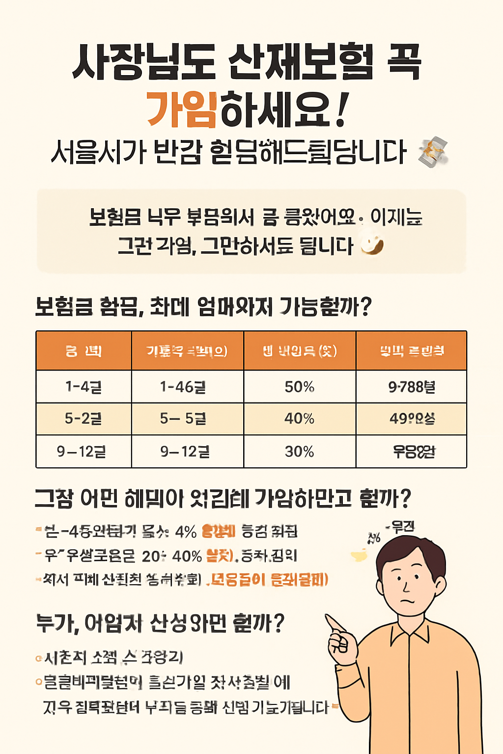 소상공인 산재보험 꼭 가입하세요! 서울시가 반값 환급해드립니다.