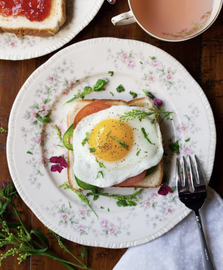 아침밥 계란 빵