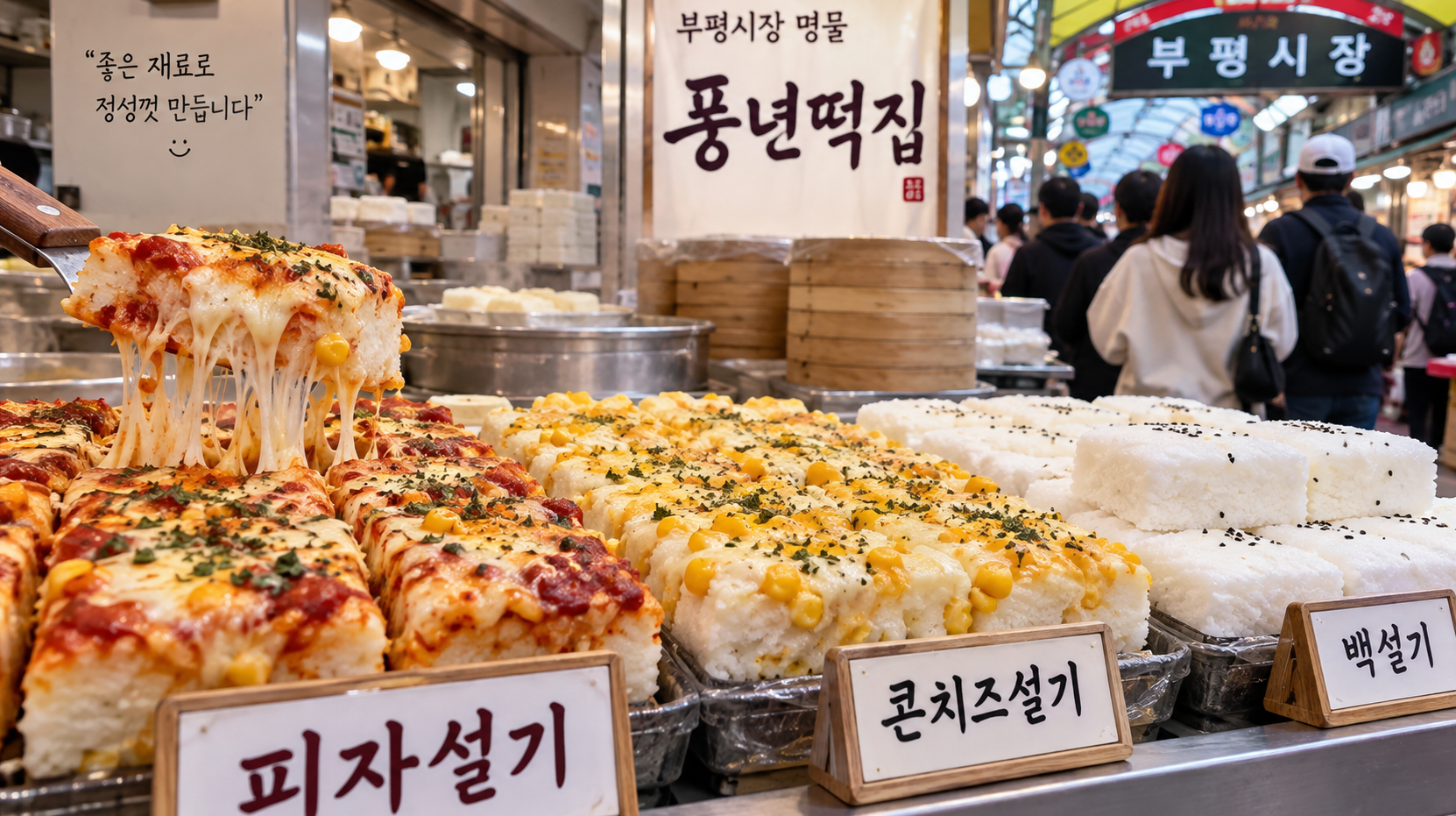 부평시장 풍년떡집, 줄서도 먹어야 하는 이유