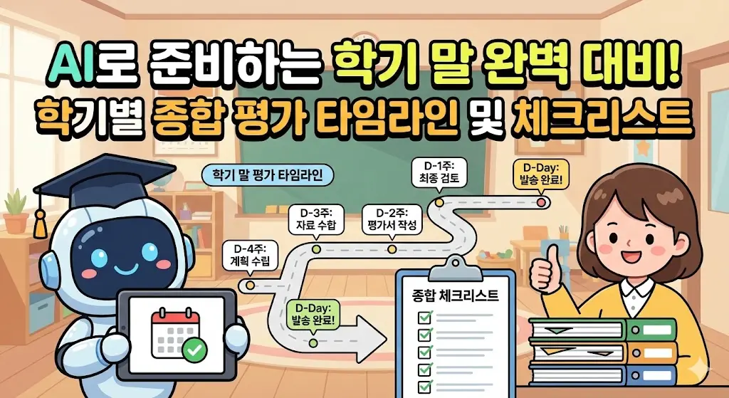 학기별 종합 평가 타임라인 및 체크리스트