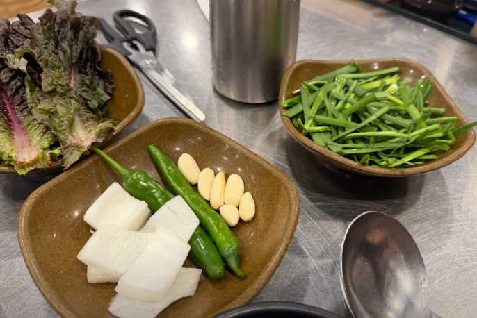 돼지국밥 밑반찬