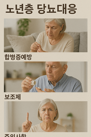 노년층 당뇨대응 (합병증예방, 보조제, 주의사항)