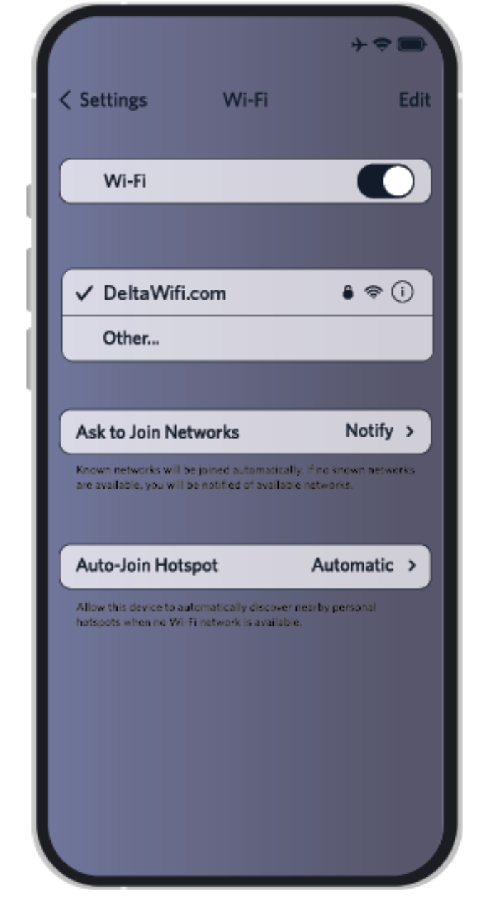 델타항공 기내 와이파이 연결방법