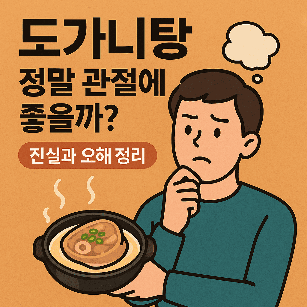 도가니탕 관절에 좋을까?