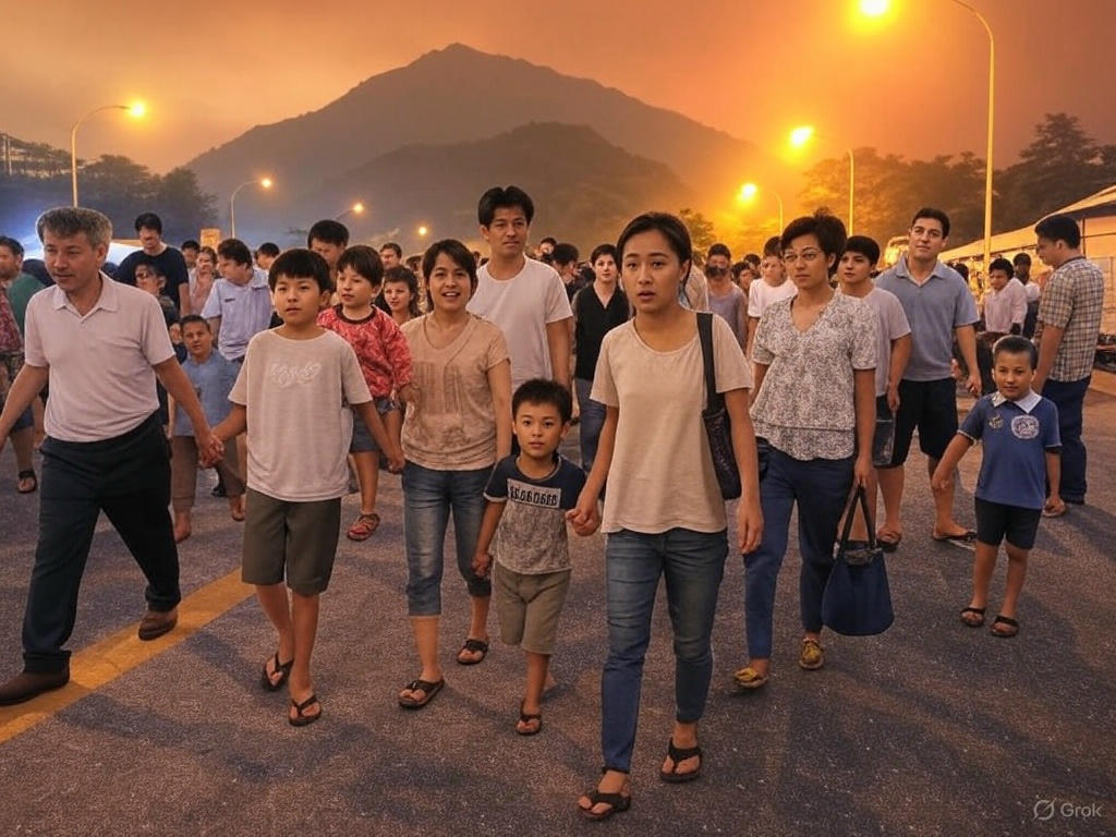 주민 대피 현장