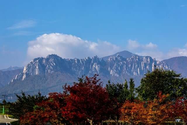 설악산과 단풍