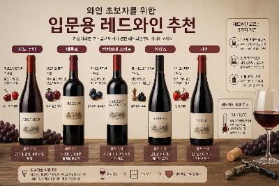 와인 초보자를 위한 입문용 레드와인 추천, 처음이라면 이렇게 골라보세요