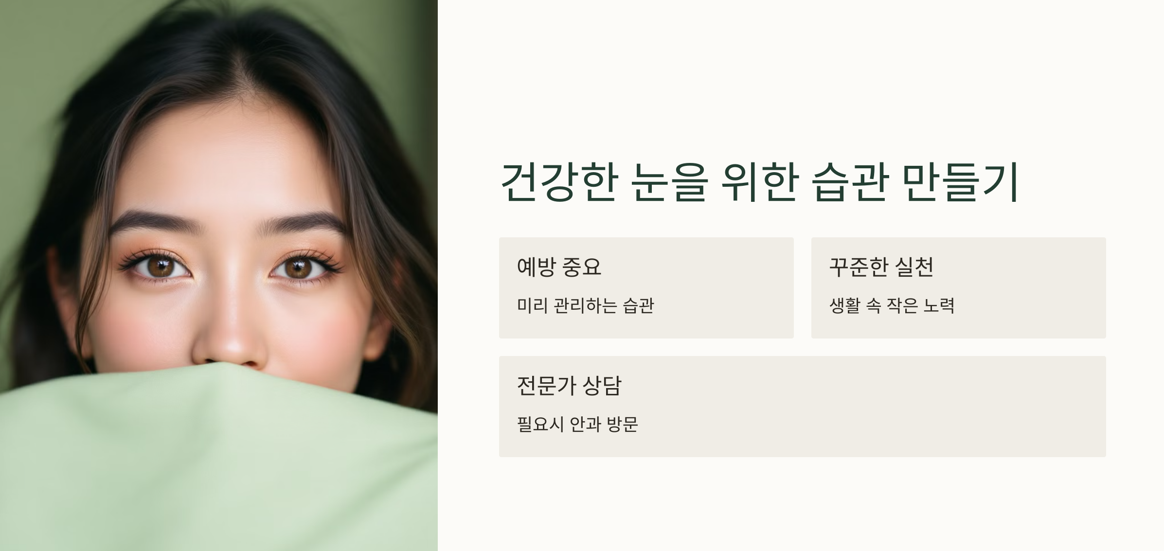 안구건조증 예방하는 습관 요약 사진