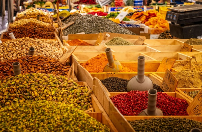 시장 저울 무게로 흥정하던 감