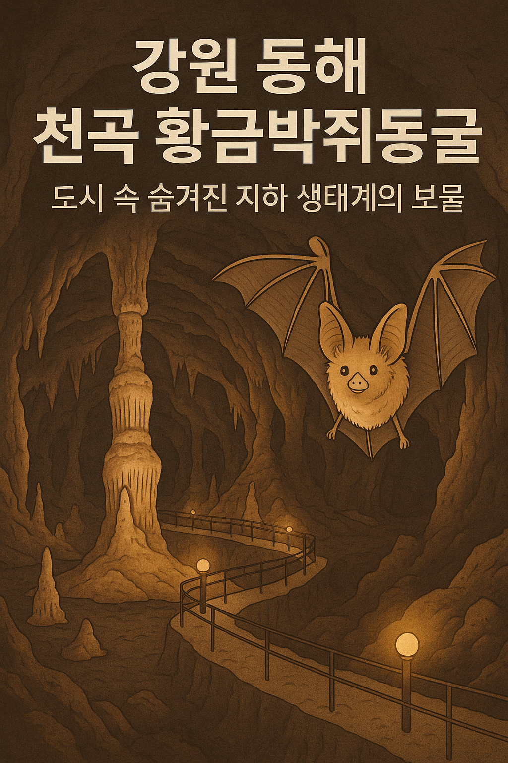 강원 동해 천곡 황금박쥐동굴, 도시 속 숨겨진 지하 생태계의 보물