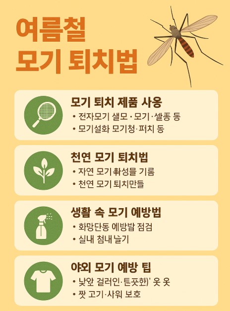 여름철 모기 퇴치법