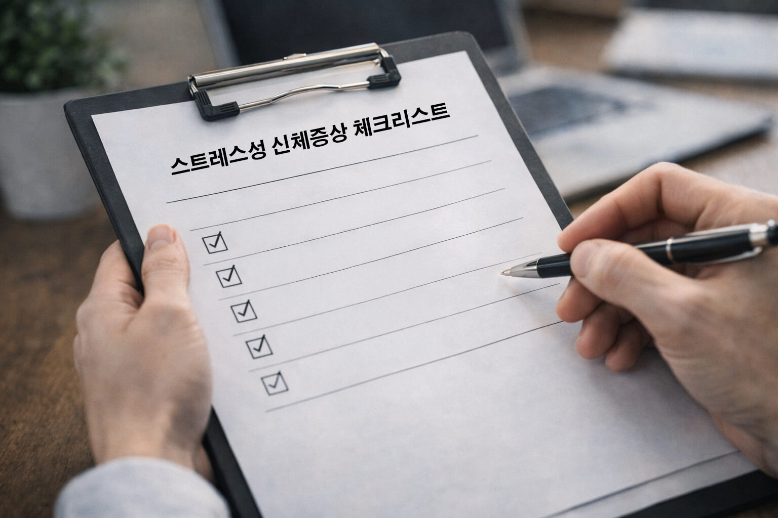 스트레스성 신체 증상: 자가 체크리스트 정리