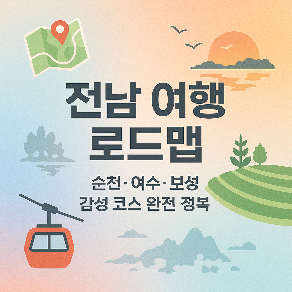 전라남도 여행 시리즈 – 순천 · 여수 · 보성 감성 여행코스