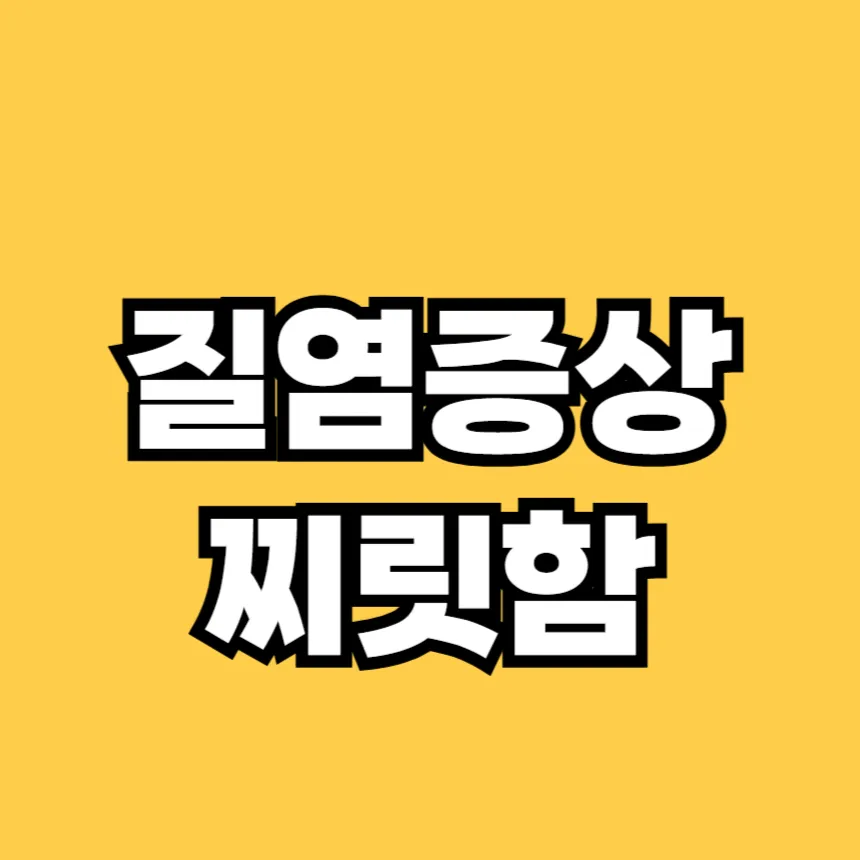 질염 증상 찌릿함