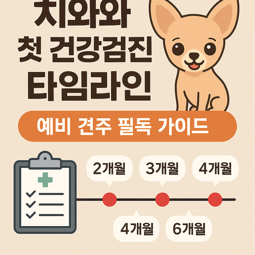 치와와 첫 건강검진