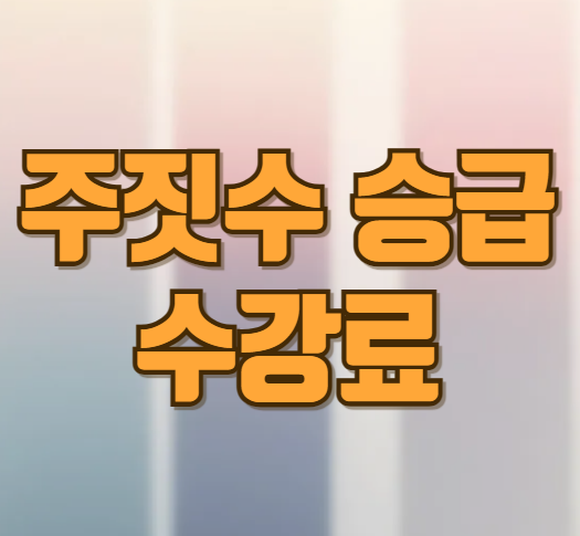 주짓수 승급과 수강료