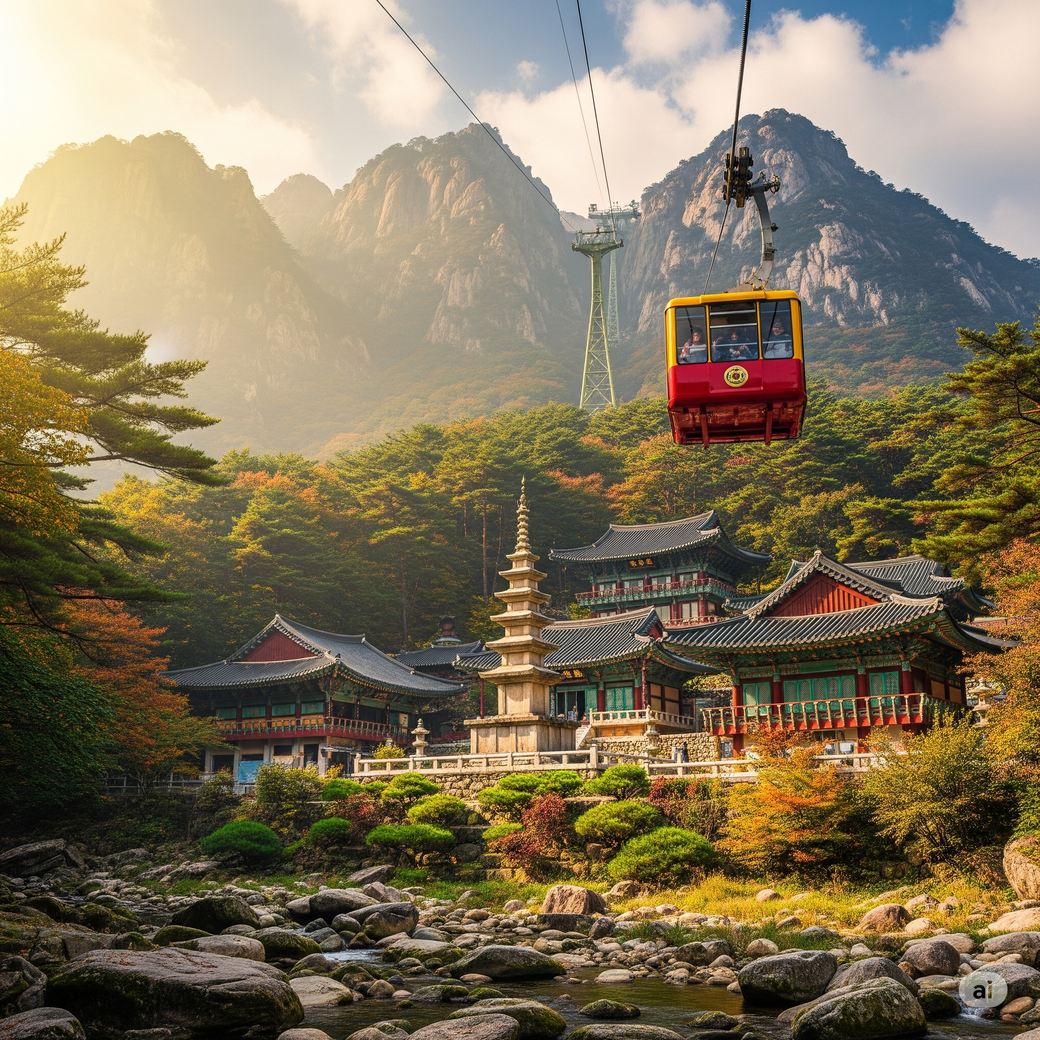 설악산 케이블카 &amp; 신흥사: 속초 여행의 하이라이트, 대자연 속 힐링!