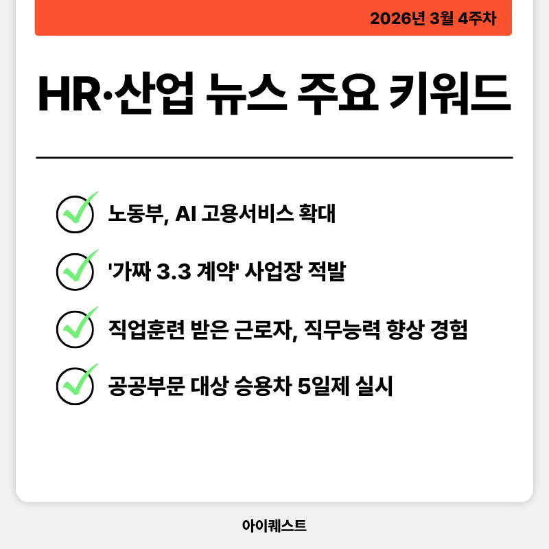 HR·인사/노무 주요 뉴스