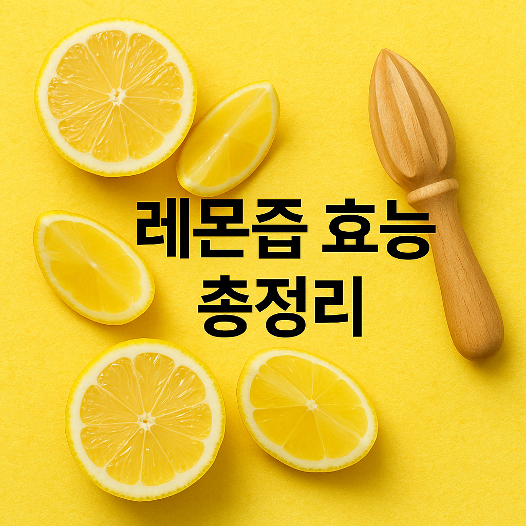 레몬즙 효능
