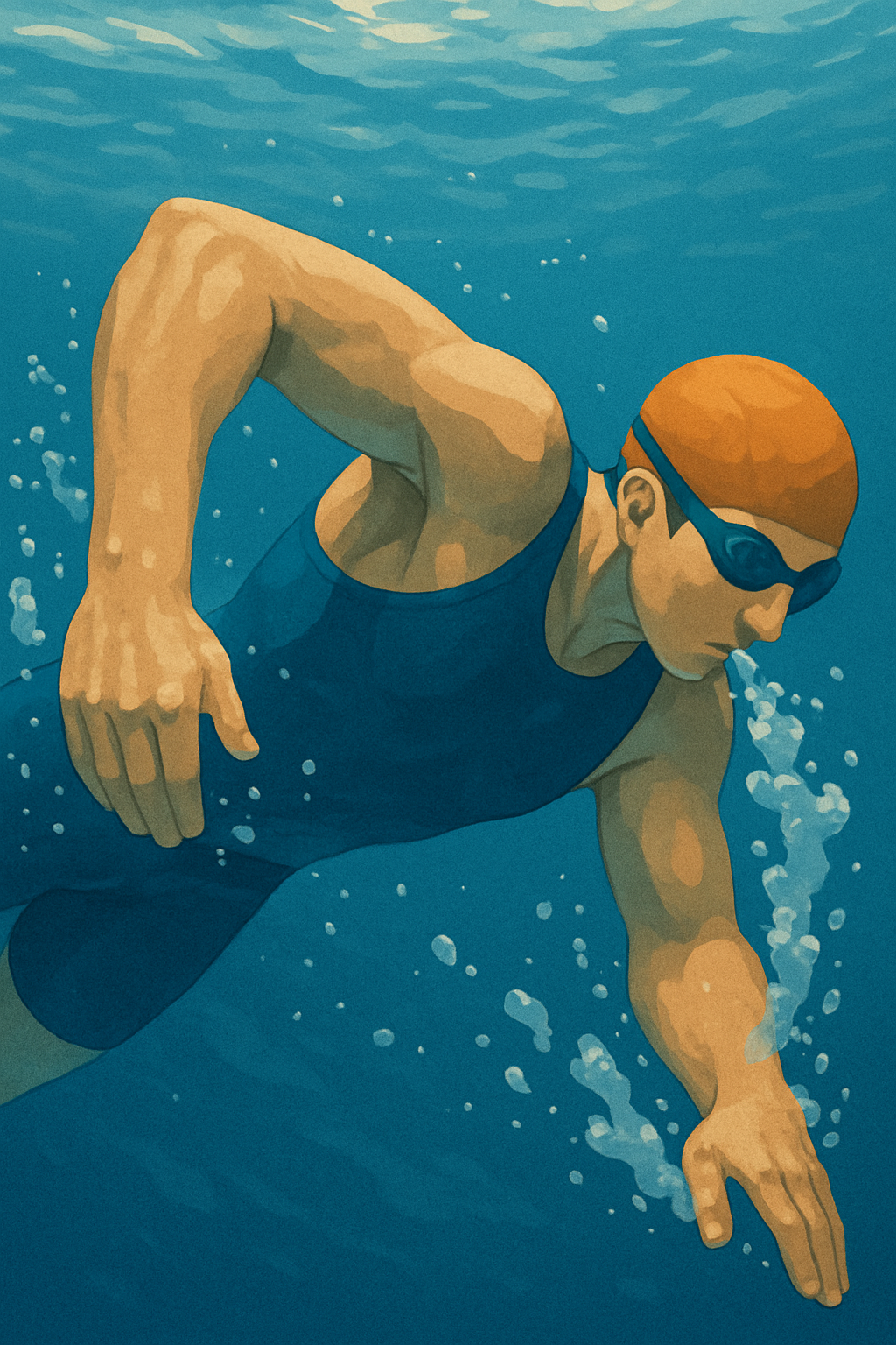 수영에서 팔동작 관련 사진