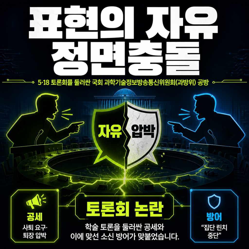 표현의 자유 정면충돌