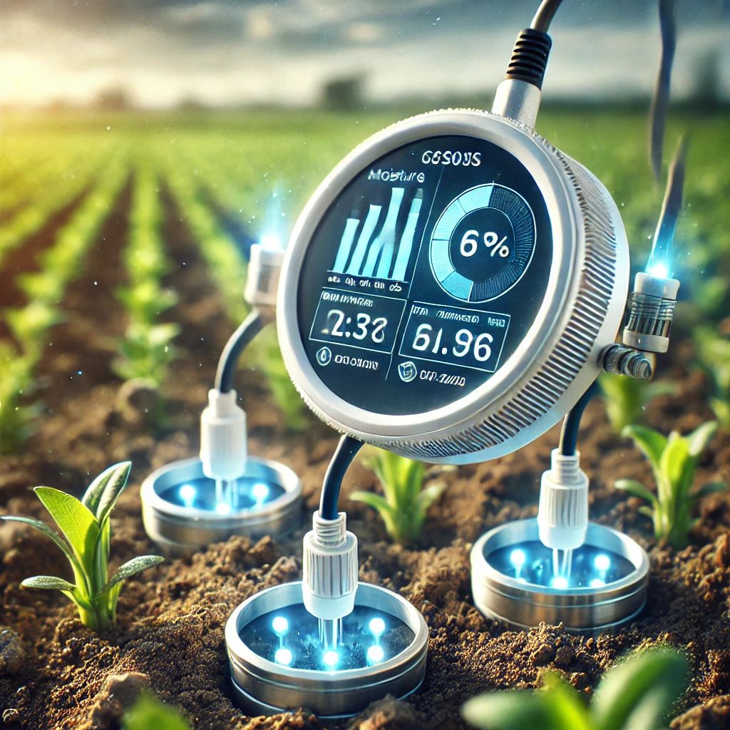 스마트 농업 시스템을 활용하는 농부