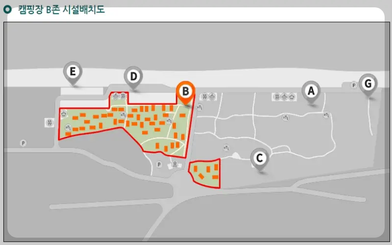 연곡 솔향기 캠핑장 b 구역