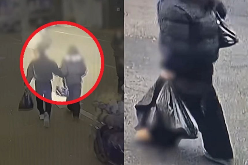 피해자가 피의자를 만난 후 마지막모습 중 손에 들고가는 검은봉지