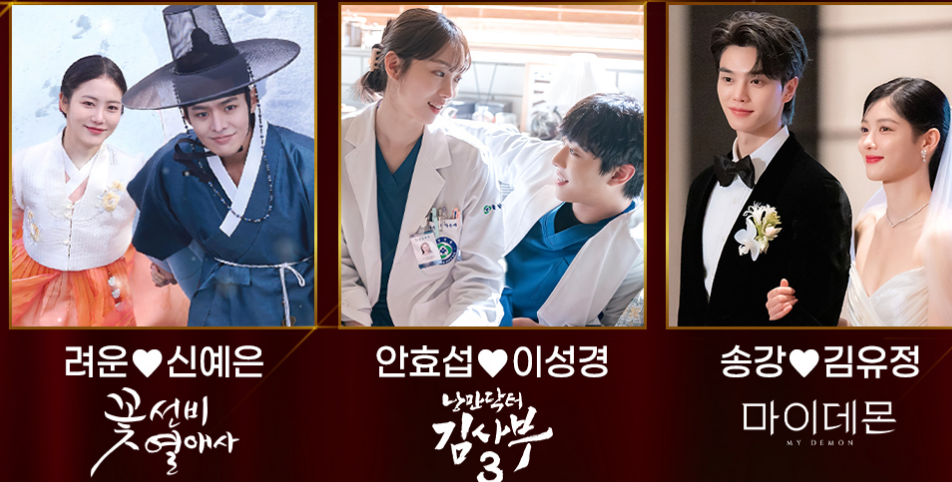 SBS 연기대상 베스트 커플 투표하기