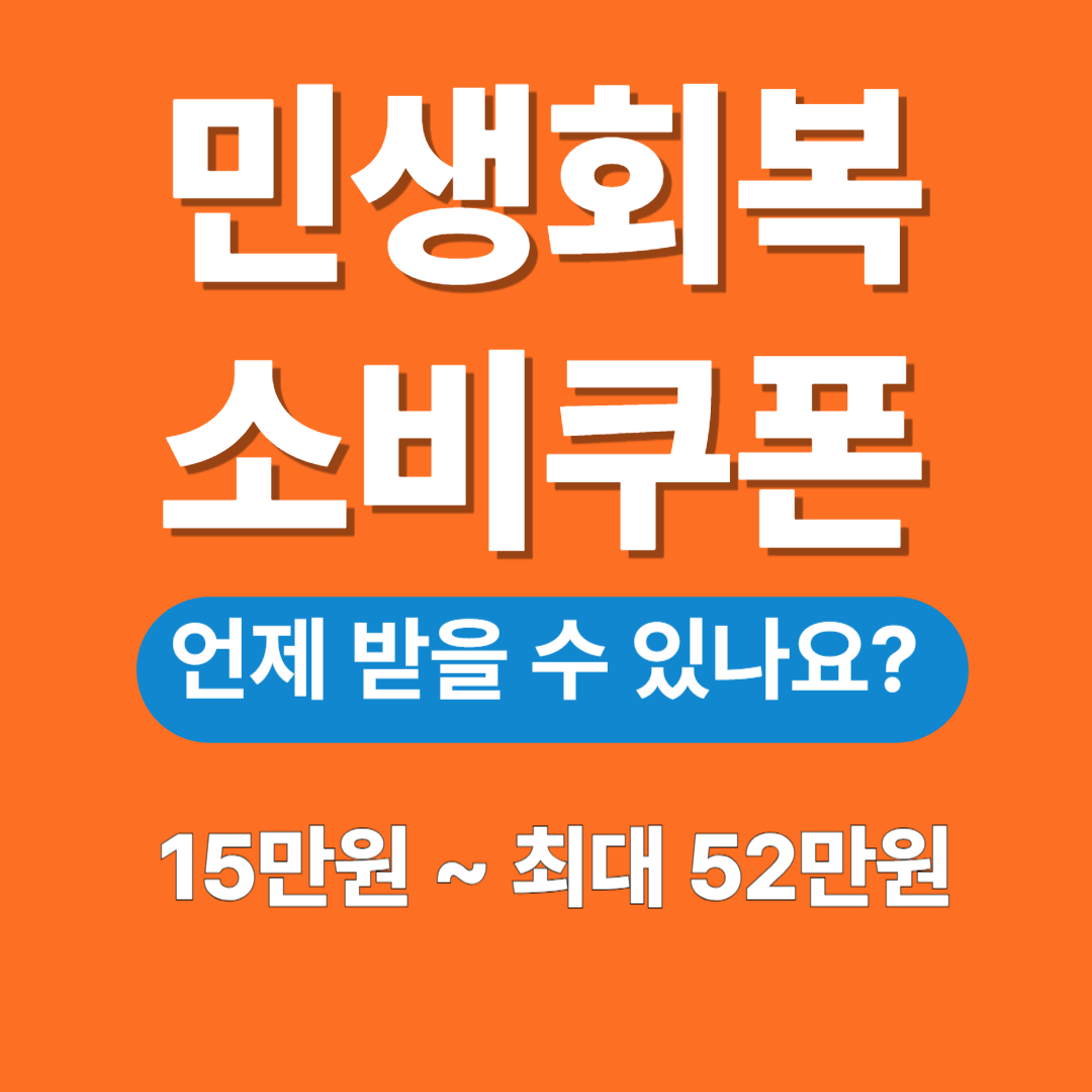 민생회복 소비쿠폰 정책 이미지