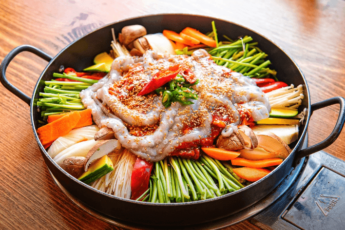 생방송투데이 오리주물럭 오리탕 전복낙지 목포 맛집