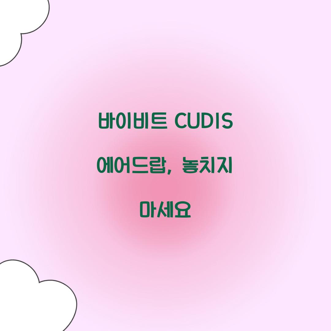 바이비트 CUDIS 에어드랍
