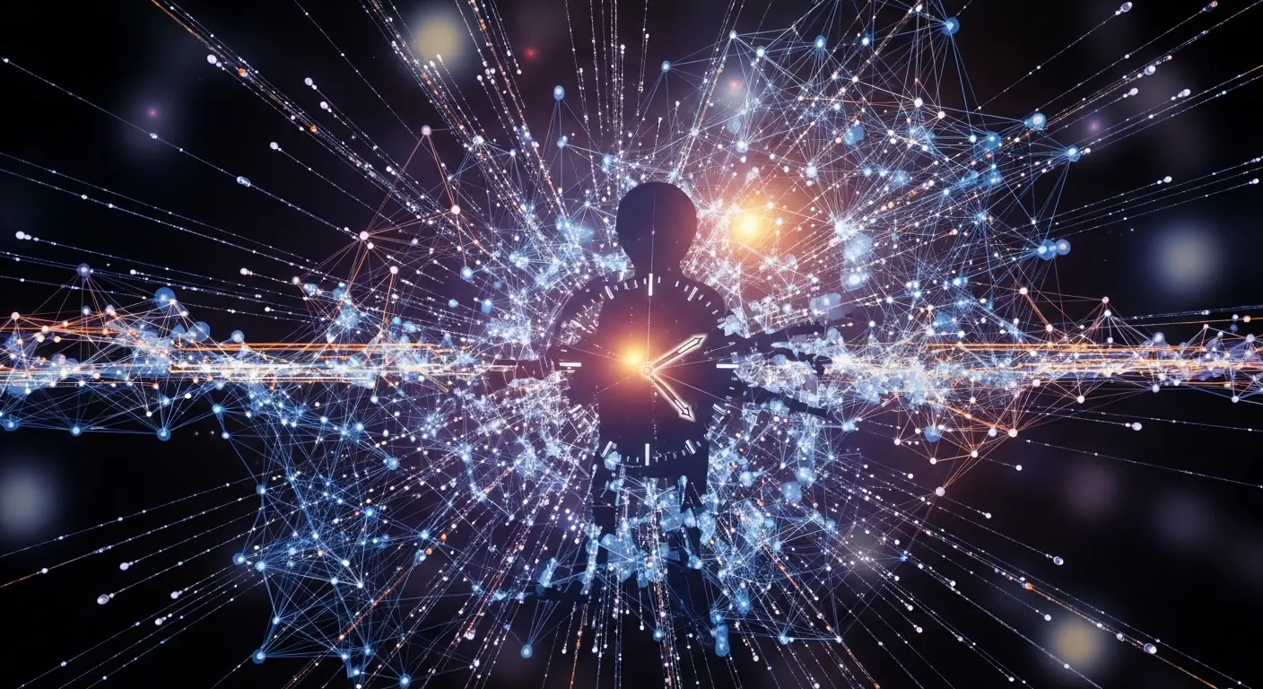 AI 알고리즘과 데이터 네트워크가 사람의 시간을 유혹하는 복잡한 디지털 연결망