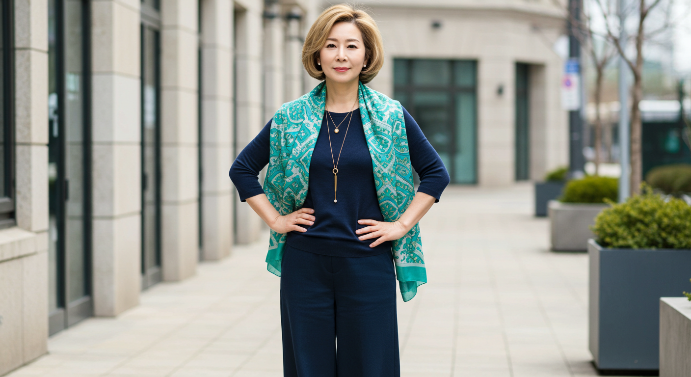 키 작은 중년여성