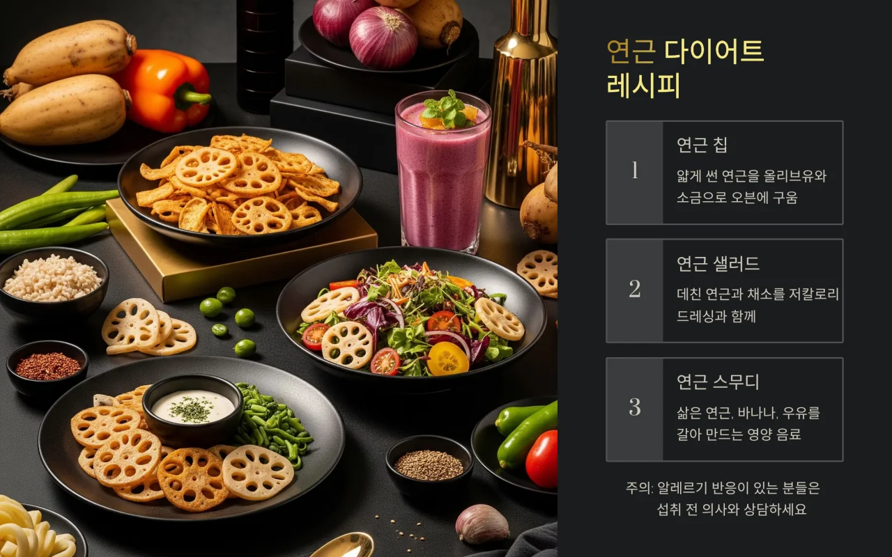 연근 섭취 시 주의사항과 팁