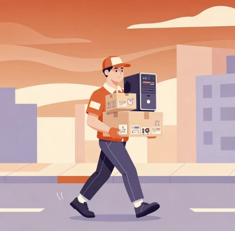 출장 매입 예시 일러스트