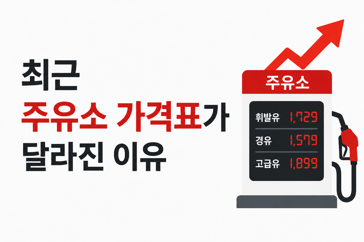 최근 주유소 가격표가 달라진 이유